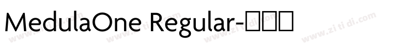 MedulaOne Regular字体转换